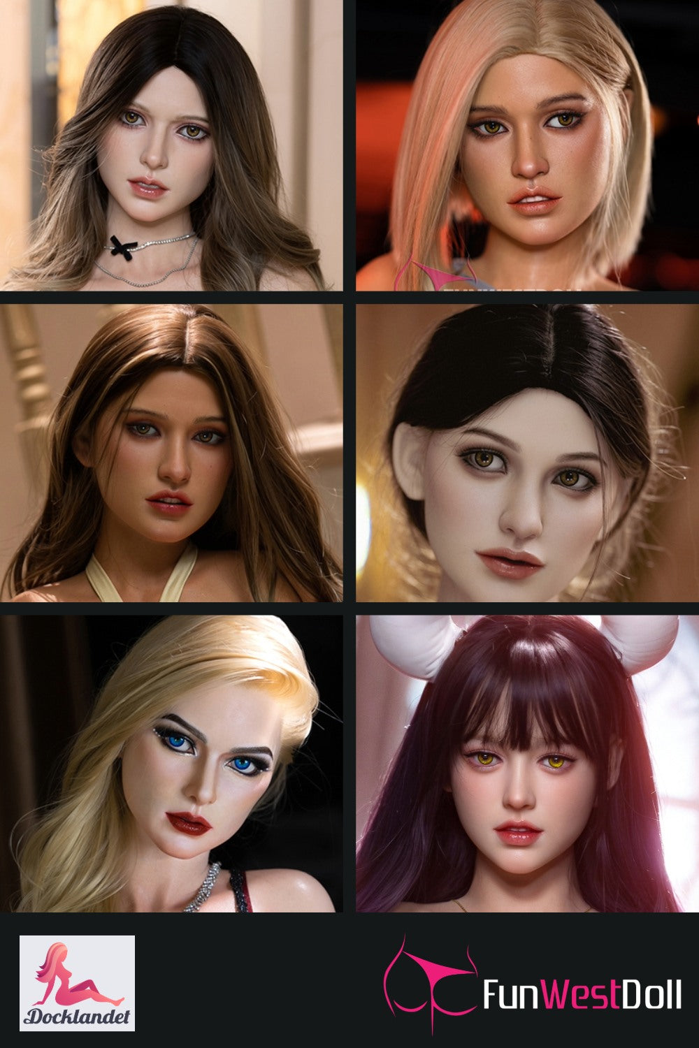 cabeza adicional (FunWest Doll Originales de silicona)