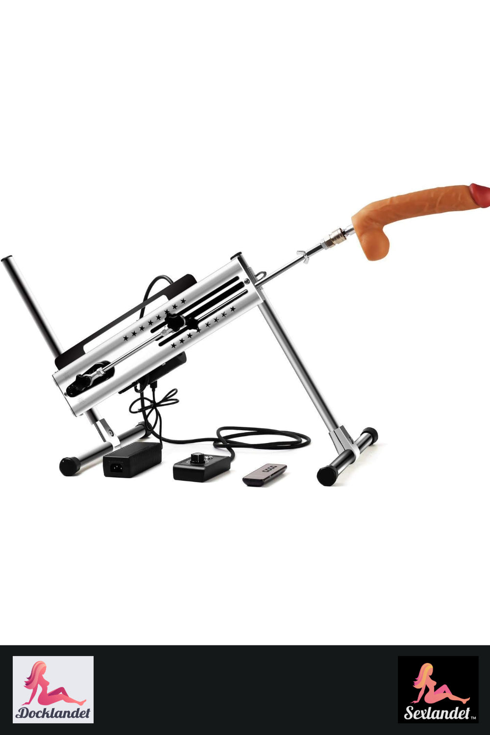 Máquina de sexo profissional com velocidade ajustável e controle duplo - motor 120W