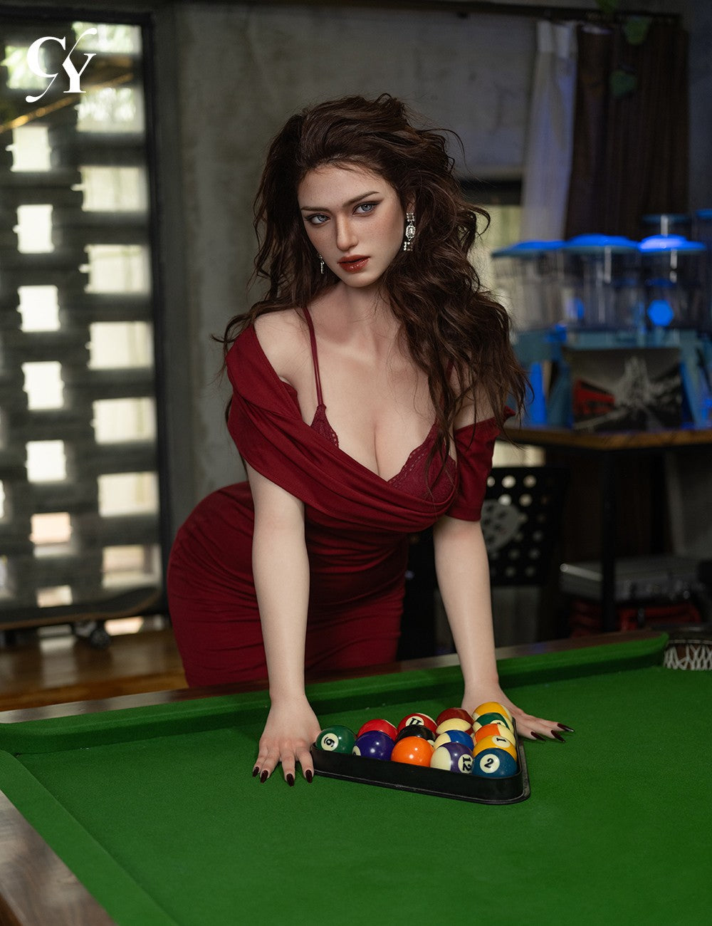 Elva boneca sexual (TOP CYDOLL Copo E de 176cm (TPE+Silicone)