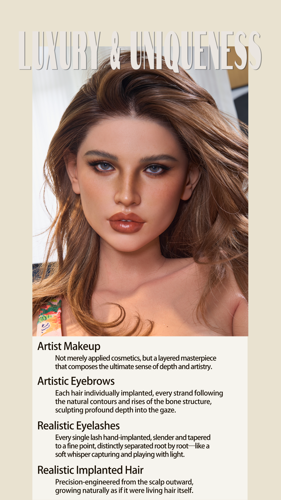 Elsa Modelo 21 Boneca Sexual Deluxe (Gynoid Doll Silicone de copa F de 164 cm)