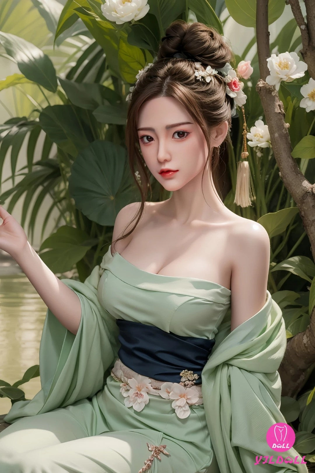 Boneca sexual Fan Jing (YJL Doll Copo D de 165cm #449 Silicone)