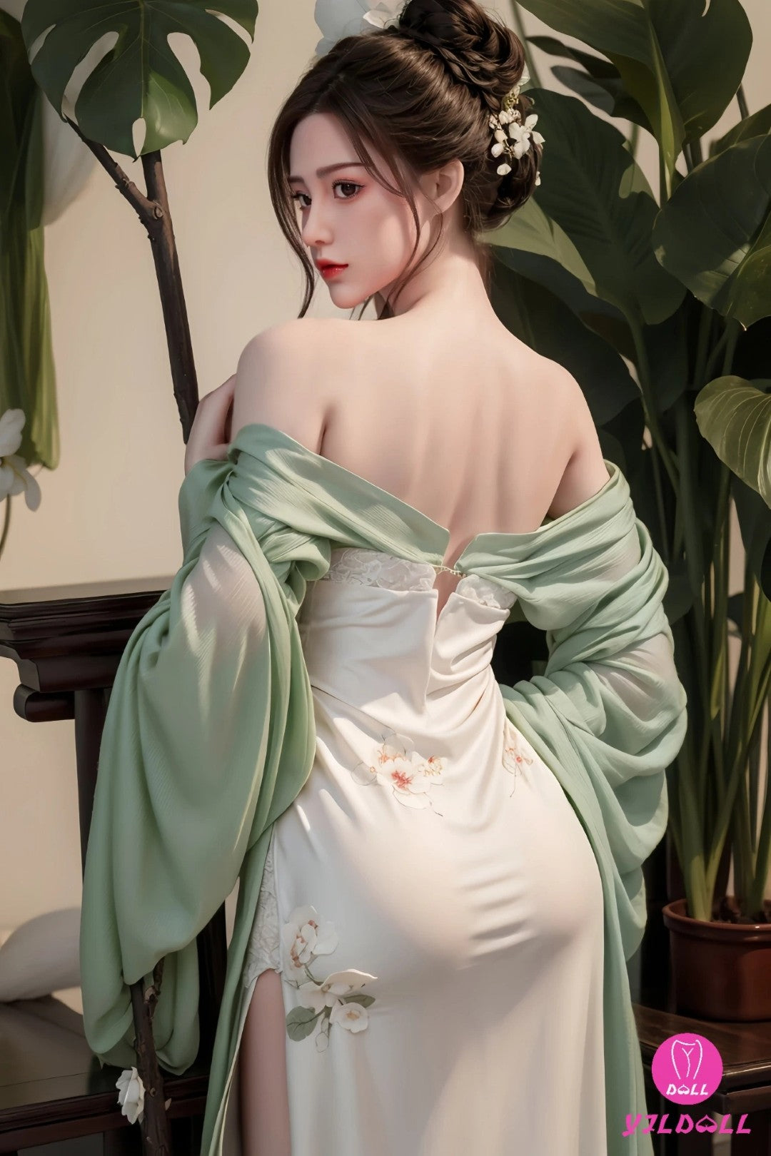 Boneca sexual Fan Jing (YJL Doll Copo D de 165cm #449 Silicone)