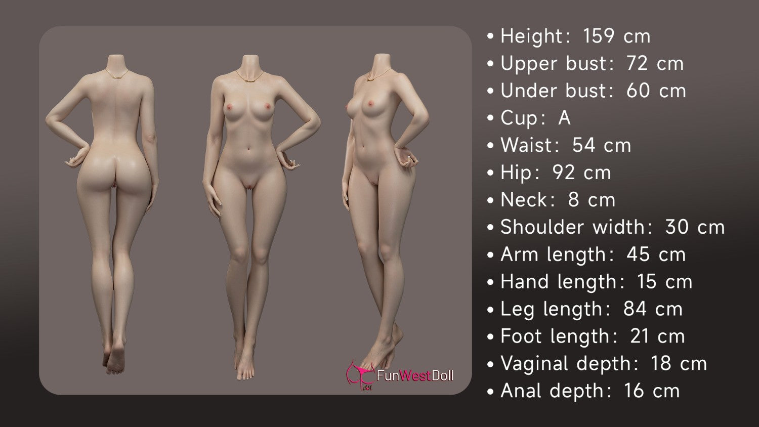 Nika Sex doll (FunWest Doll 159cm A-cup #053S RST silicone)