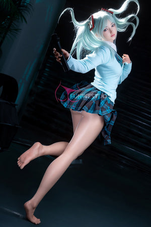 Hatsune Miko muñeca sexual (FunWest Doll 159cm A-CUP #041S Silicone)