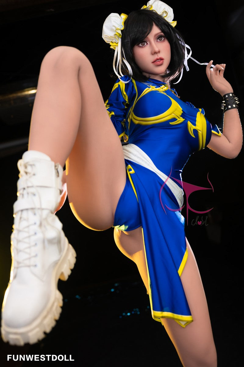 Chun Li muñeca sexual (FunWest Doll 155 cm Copa F #032 TPE)