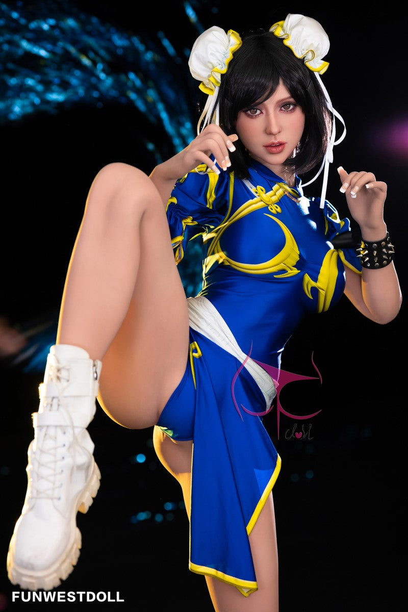 Chun Li muñeca sexual (FunWest Doll 155 cm Copa F #032 TPE)