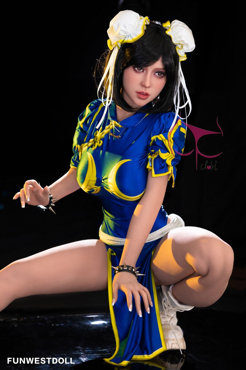 Chun Li muñeca sexual (FunWest Doll 155 cm Copa F #032 TPE)