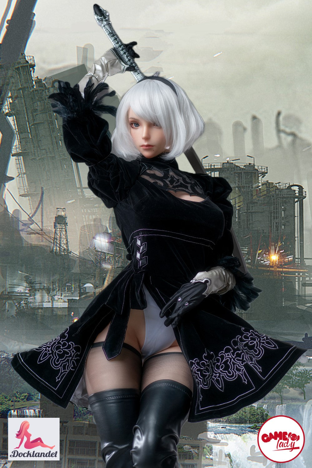 Boneca sexual Yorha 2B (Game Lady 171cm E-Cup No.18 Silicone)