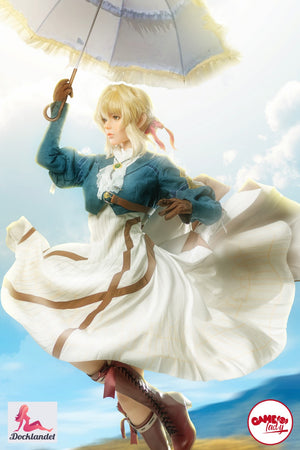 Boneca sexual violeta (Game Lady 156cm D-kupa Anime No.12 silicone)