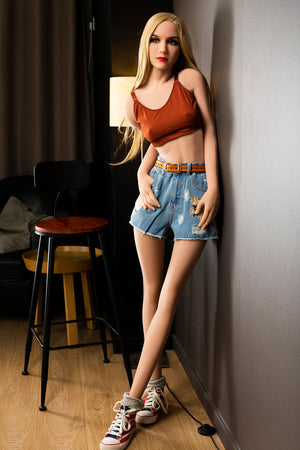 Boneca sexual de Audrey (HRDoll 166cm A-Cup #16 TPE)