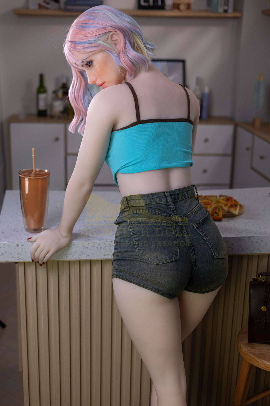 Heidi muñeca sexual (Irontech Doll 162cm Copa A S46 TPE+Silicona)