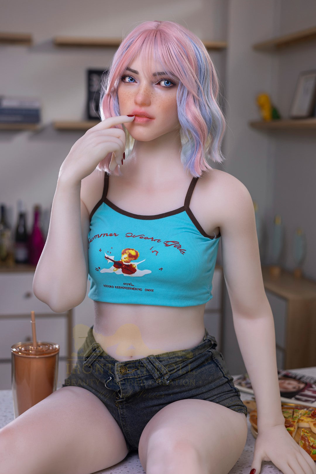 Heidi muñeca sexual (Irontech Doll 162cm Copa A S46 TPE+Silicona)