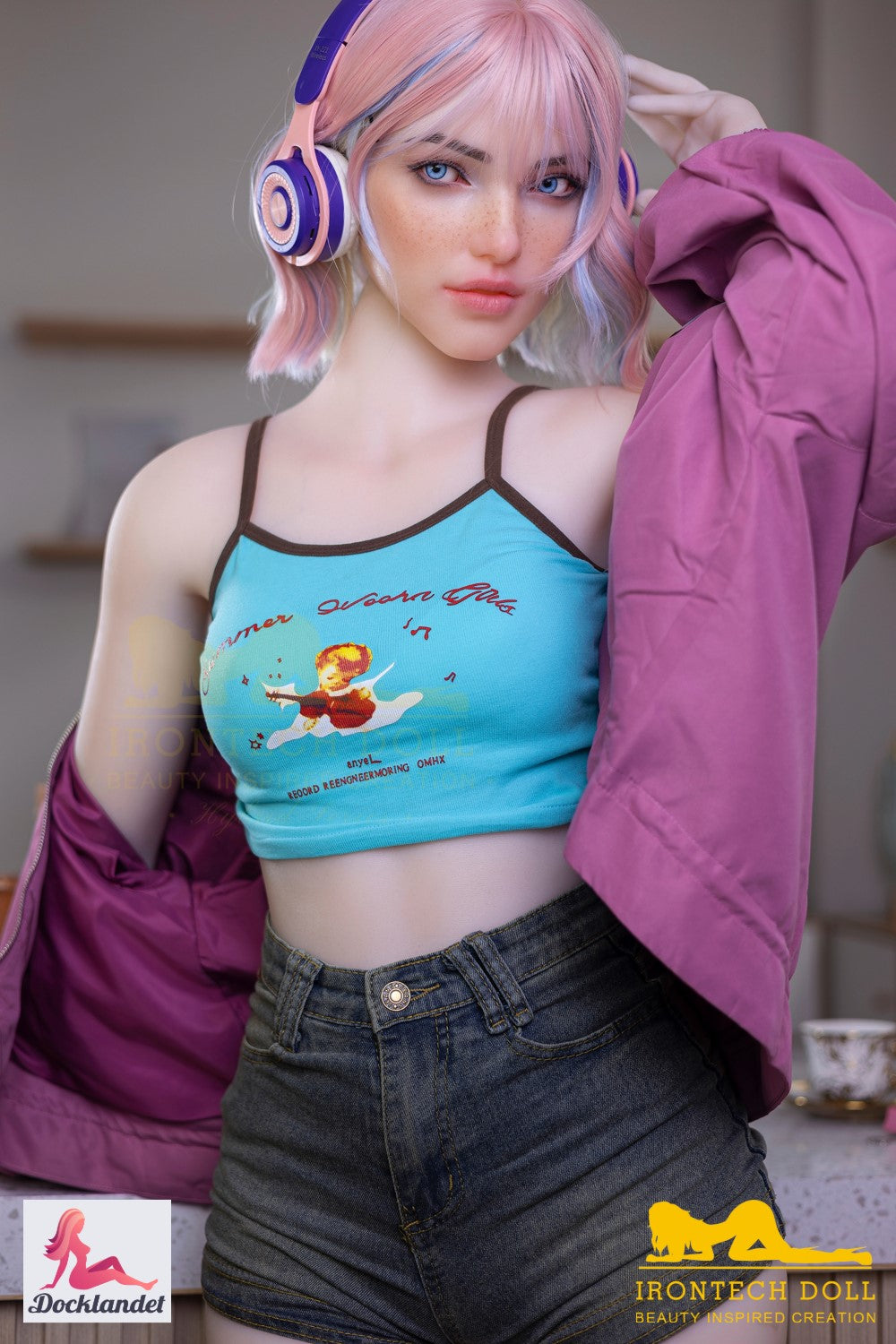 Heidi muñeca sexual (Irontech Doll 162cm Copa A S46 TPE+Silicona)