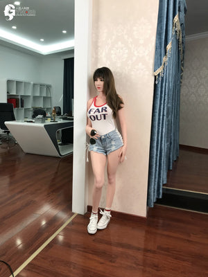 Modelo 12 de Shay de boneca sexual (Gynoid Doll 155cm de silicone e xícara)