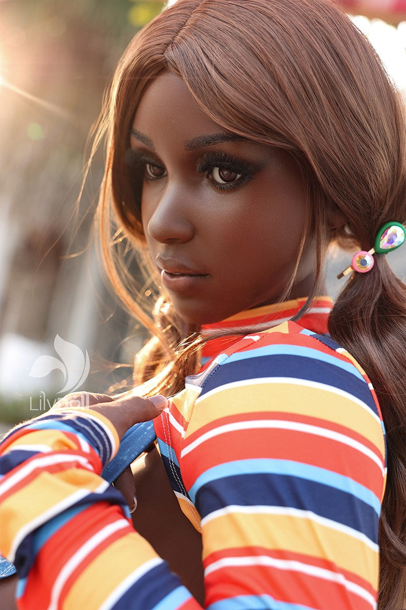 Ivy-B muñeca sexual (LilyDoll Copa K de 157 cm #LD013 Silicona+TPE)