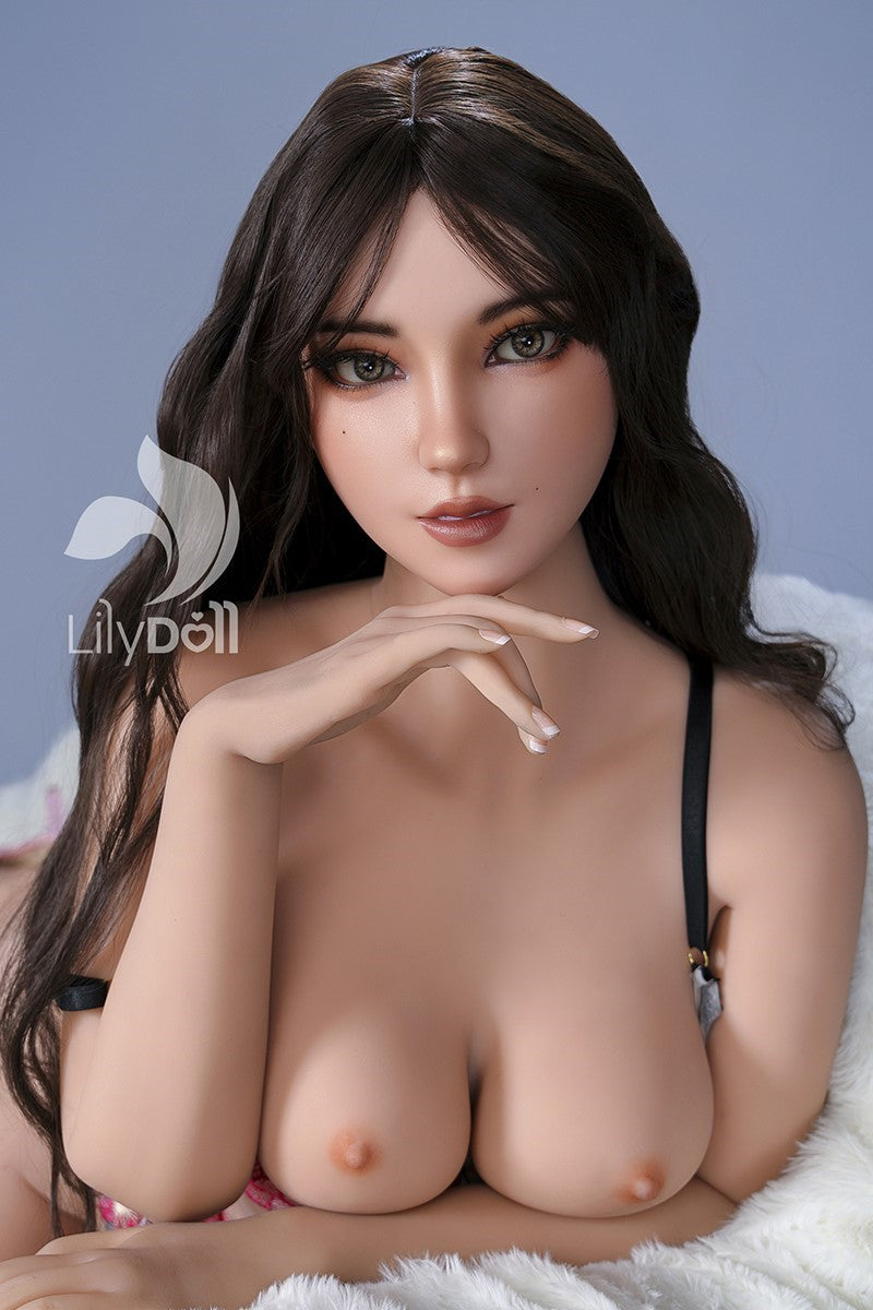 Aria-C muñeca sexual (LilyDoll Copa D de 158 cm #LD018 Silicona+TPE)