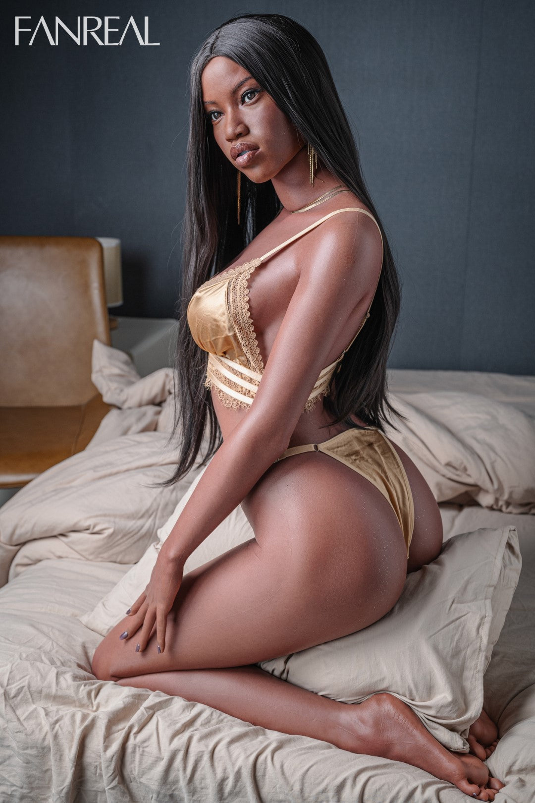 Boneca sexual Ellie (FanReal Doll Silicone com copo D de 173 cm)