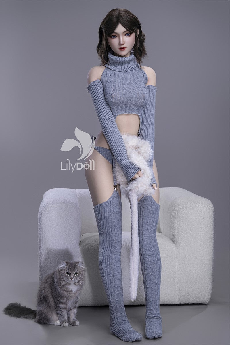 Freya-D muñeca sexual (LilyDoll 159 cm copa B #LD019 TPE+Silicona