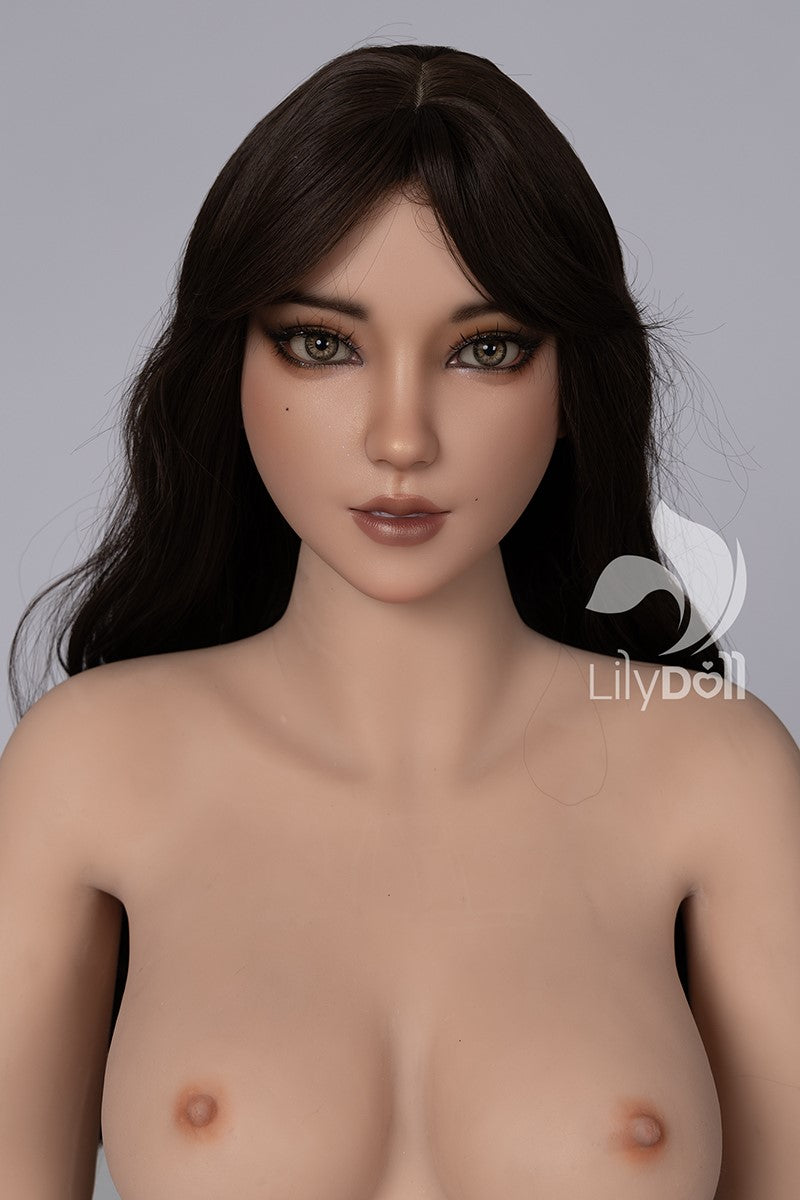 Aria-C muñeca sexual (LilyDoll Copa D de 158 cm #LD018 Silicona+TPE)