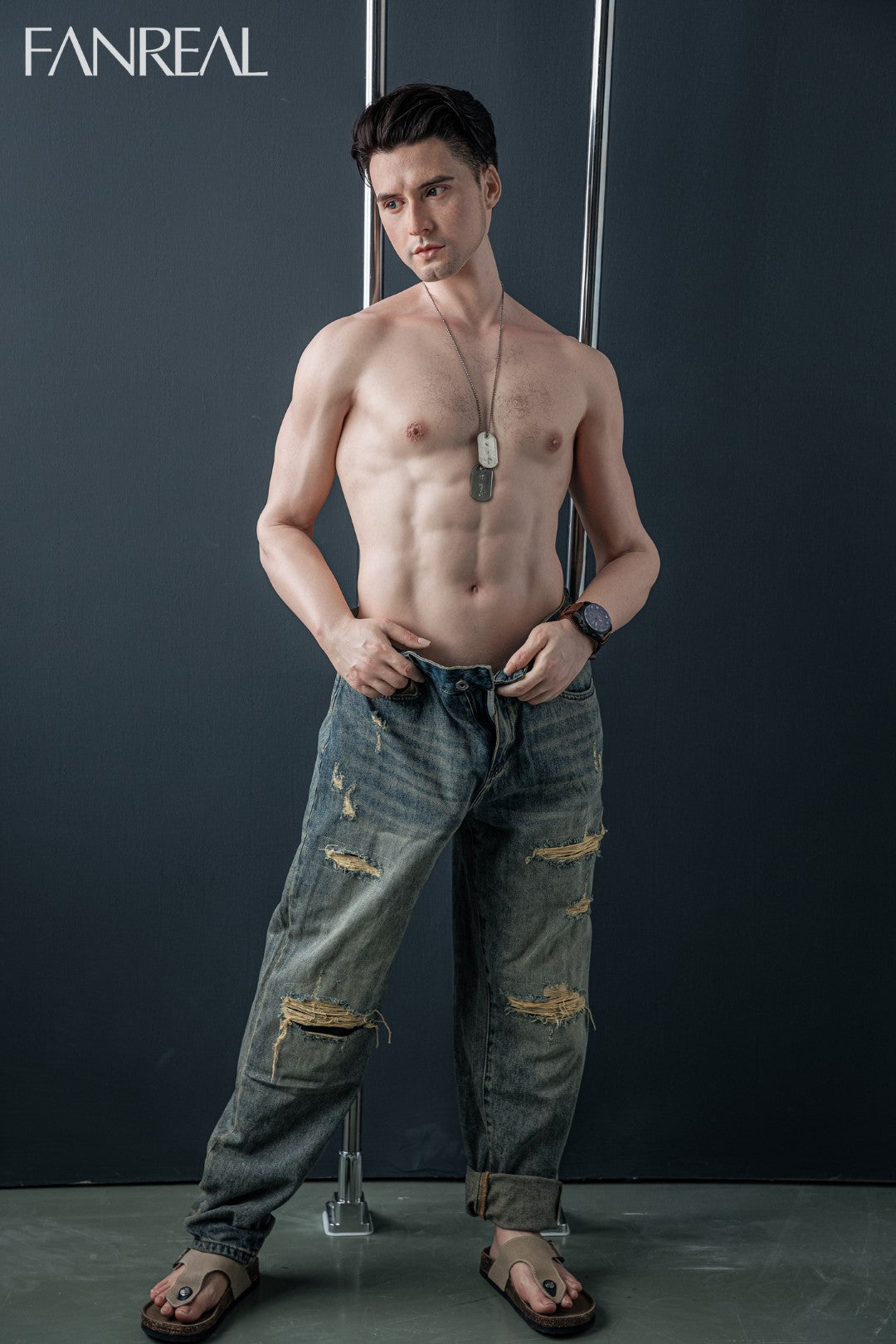 Boneca sexual masculina Henry (FanReal Doll Silicone de 173cm)