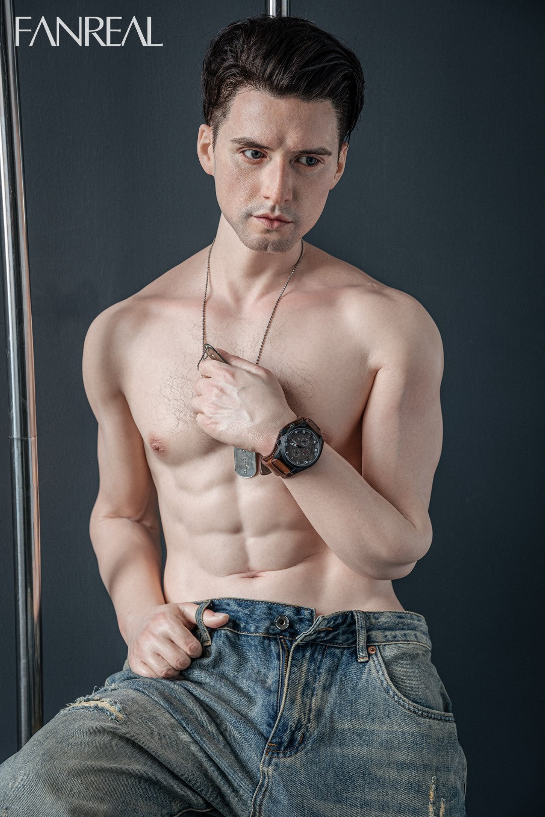 Boneca sexual masculina Henry (FanReal Doll Silicone de 173cm)