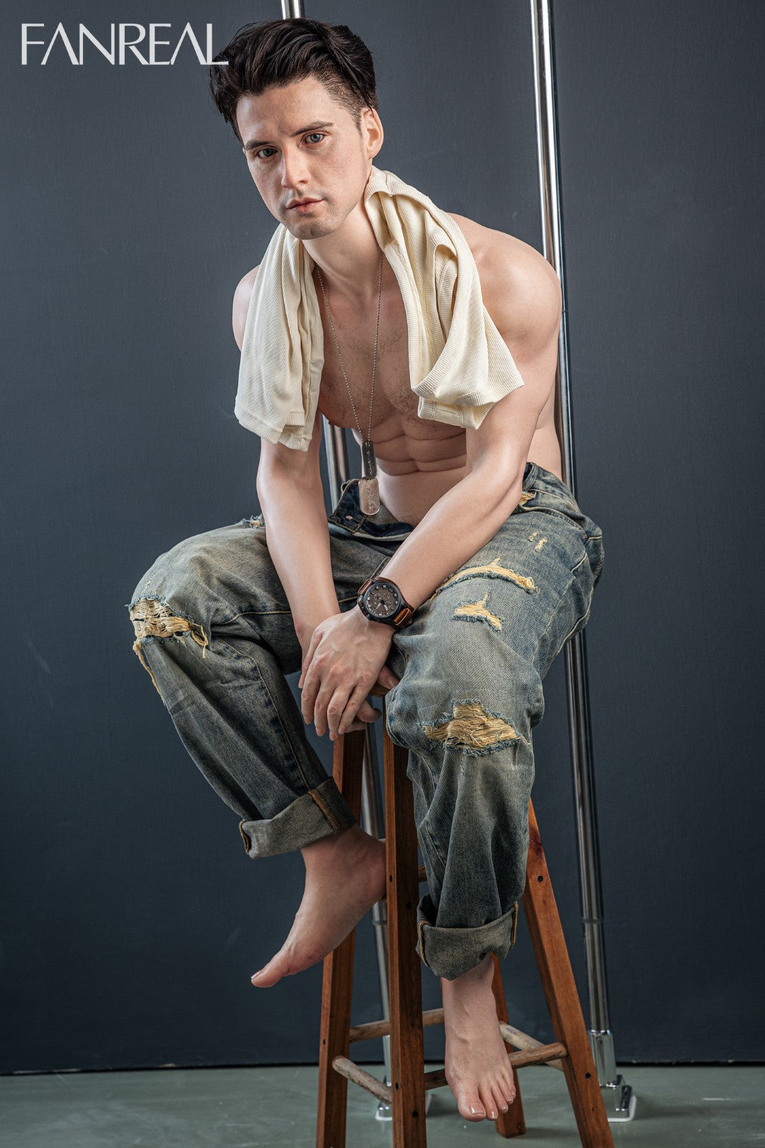 Boneca sexual masculina Henry (FanReal Doll Silicone de 173cm)