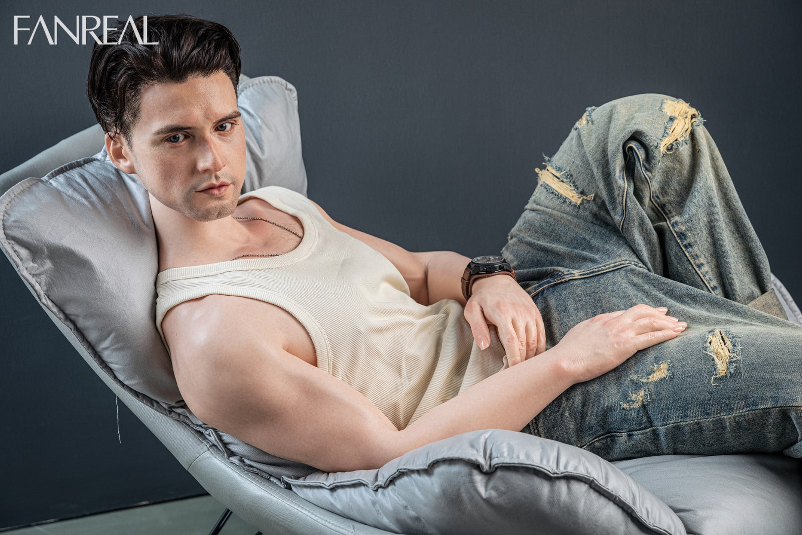 Boneca sexual masculina Henry (FanReal Doll Silicone de 173cm)