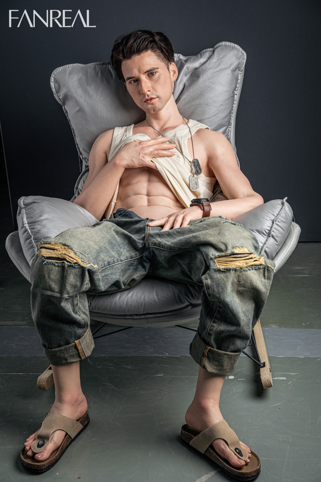 Boneca sexual masculina Henry (FanReal Doll Silicone de 173cm)