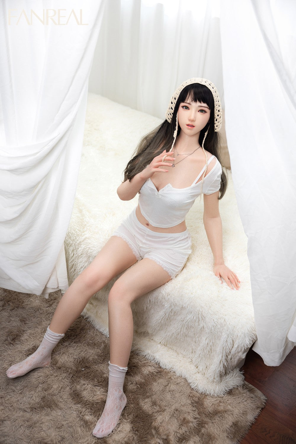 Boneca sexual Jia (FanReal Doll Copo B de 158cm Silicone)