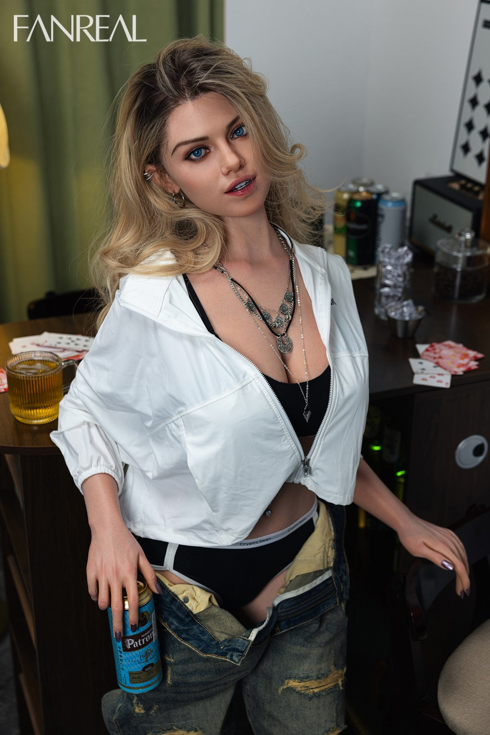 María muñeca sexual (FanReal Doll 168cm copa F Silicona)