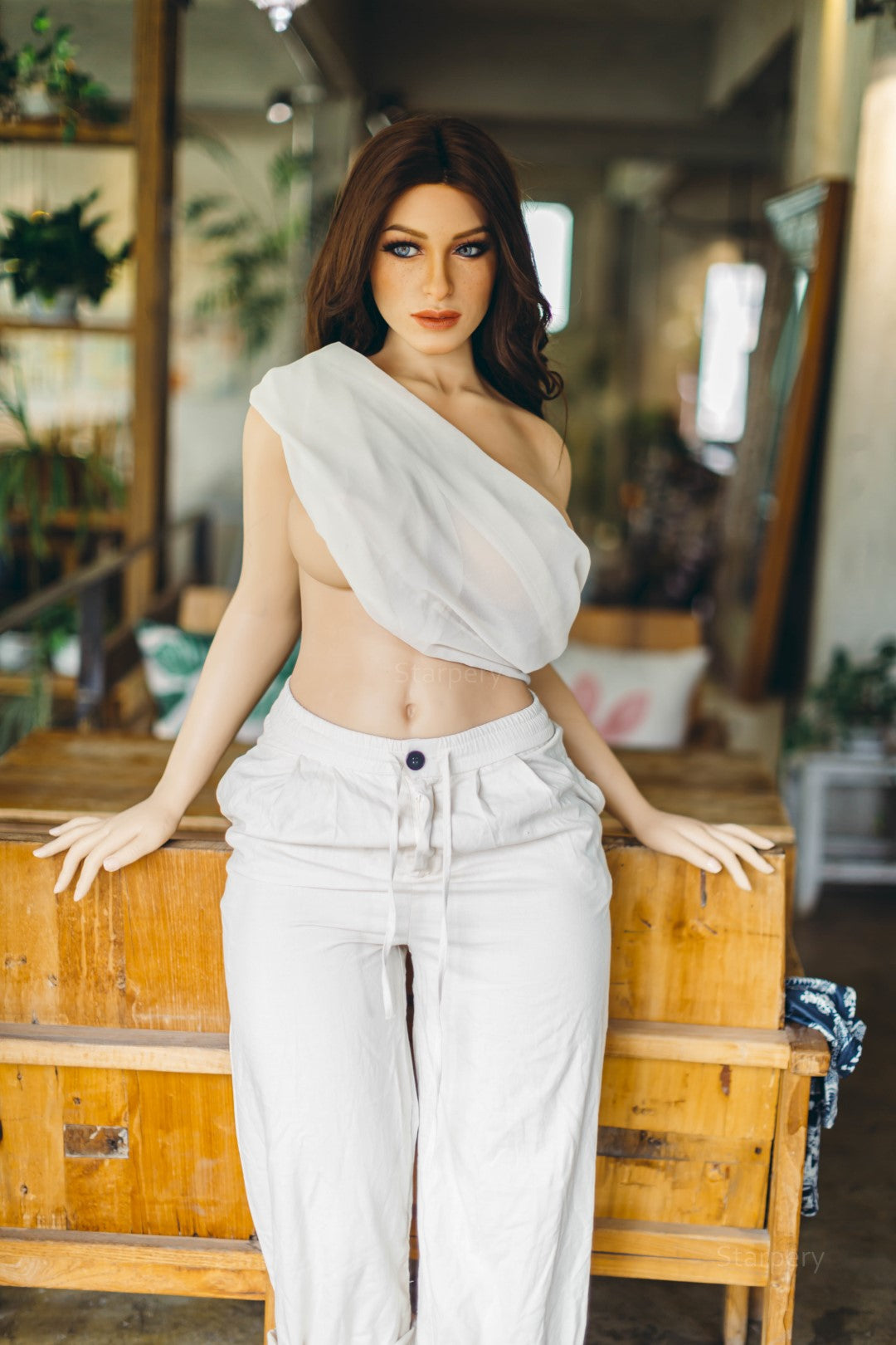 Adela muñeca sexual (Starpery Copa G de 165 cm (TPE+Silicona)