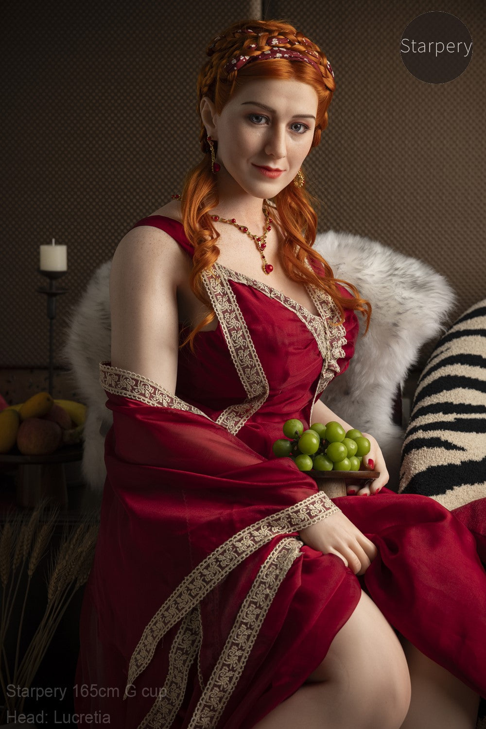 lucrecia muñeca sexual (Starpery Copa G de 165 cm (TPE+Silicona)