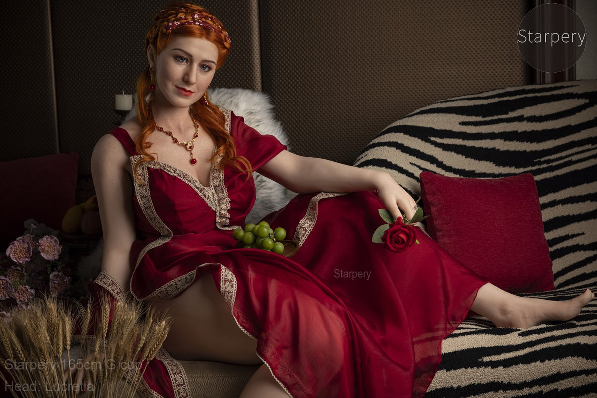 lucrecia muñeca sexual (Starpery Copa G de 165 cm (TPE+Silicona)