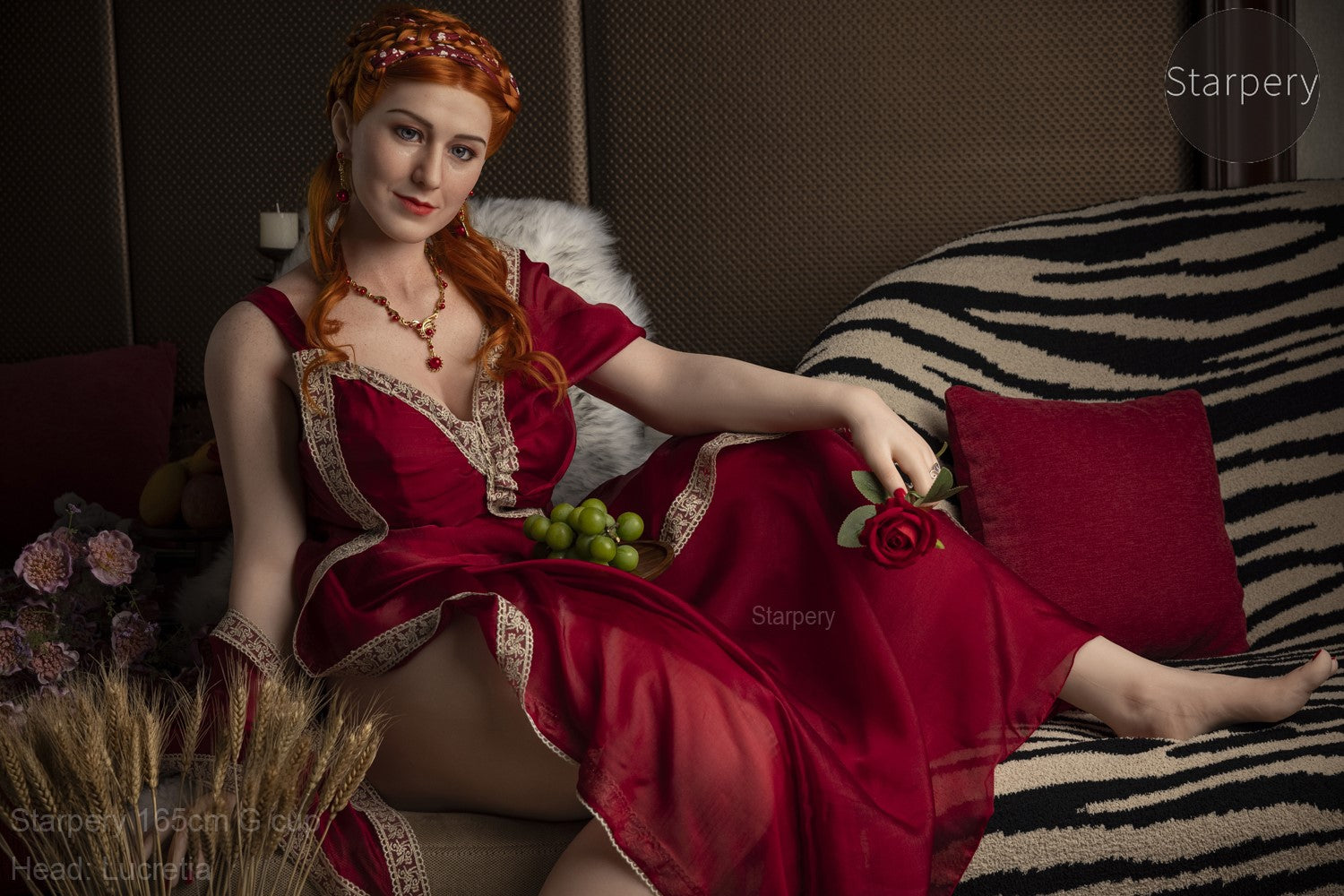 Boneca sexual de Lucretia (Starpery 165 cm G-kupa tpe+silicone)