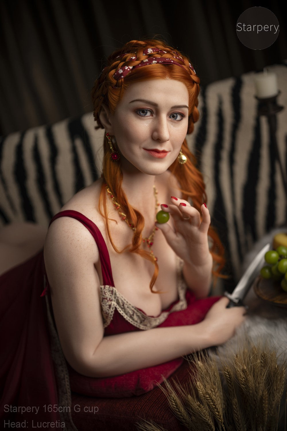 lucrecia muñeca sexual (Starpery Copa G de 165 cm (TPE+Silicona)