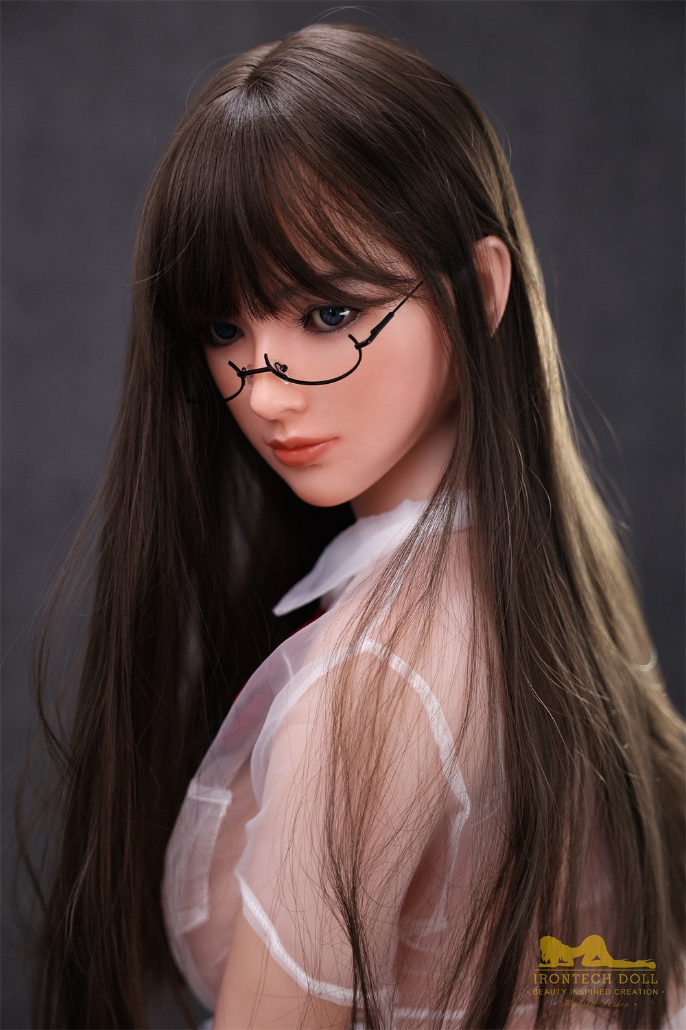 nabí muñeca sexual (Irontech Doll 161cm E-Kupa S36 TPE+Silicona)