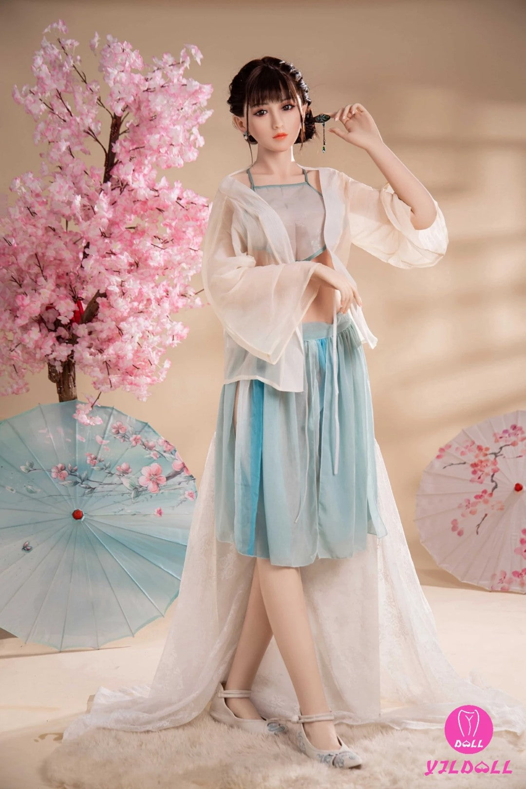 Boneca sexual Zahra (YJL Doll Copo D de 165cm #262 TPE+Silicone)