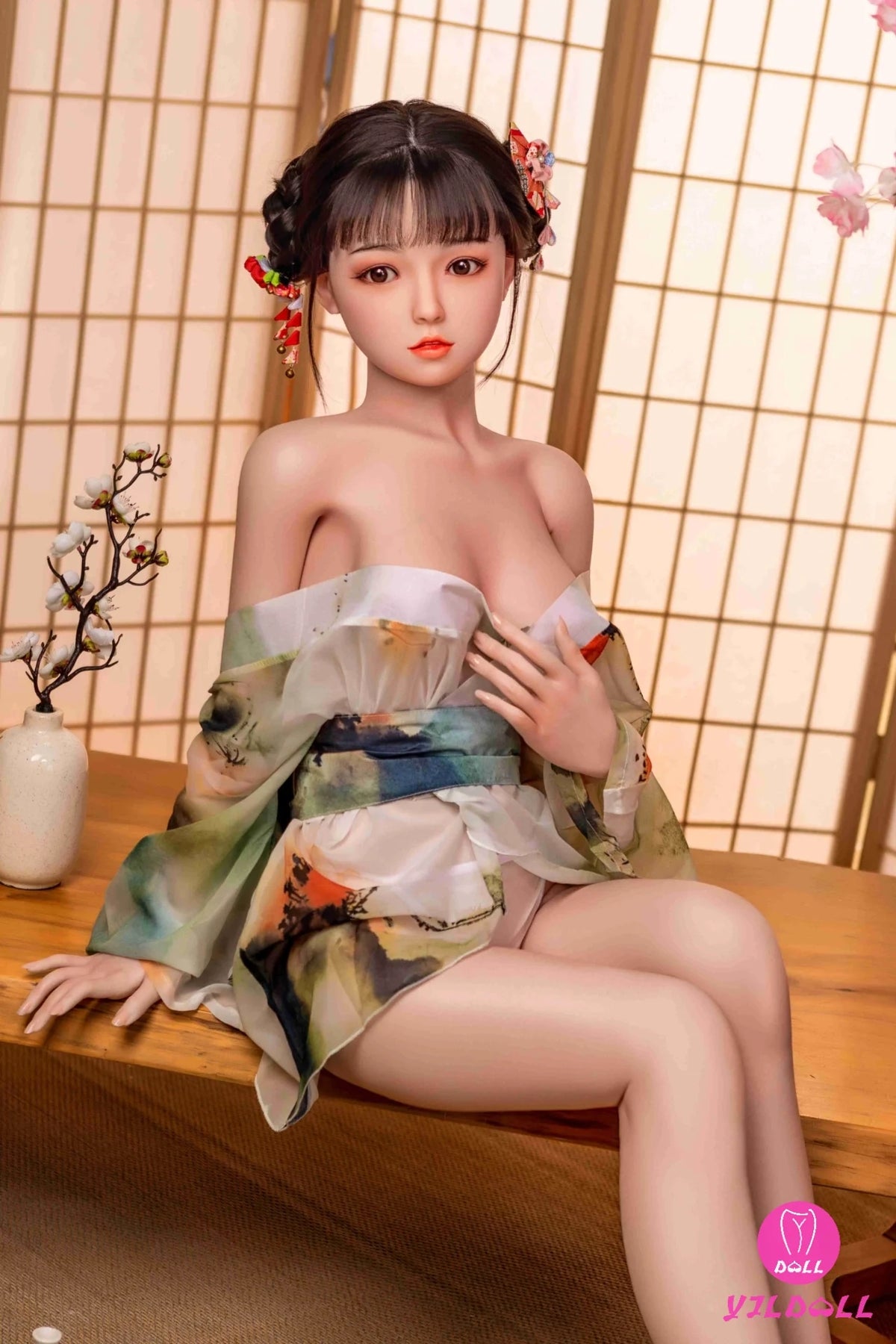 Boneca sexual Anya (YJL Doll Copo C de 148cm #339 TPE+Silicone)