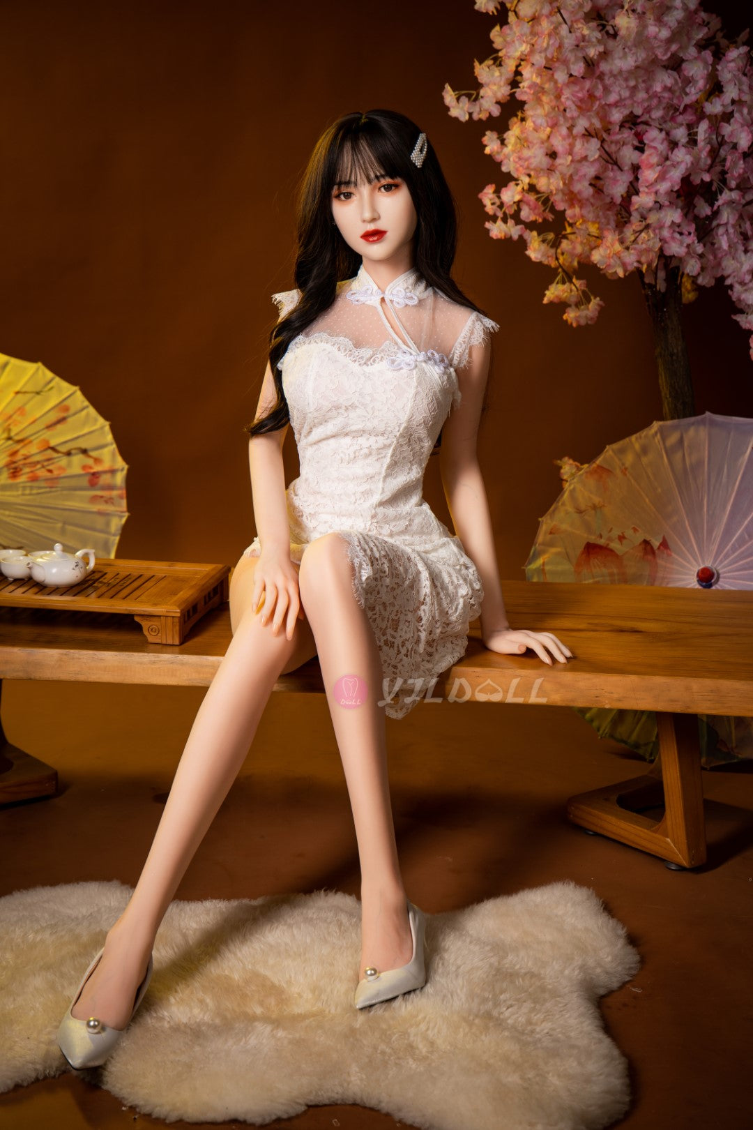 Boneca sexual Li-Hua (YJL Doll Copo B de 166cm #826 TPE+Silicone)