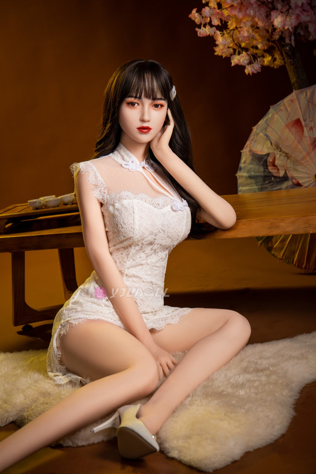 Boneca sexual Li-Hua (YJL Doll Copo B de 166cm #826 TPE+Silicone)