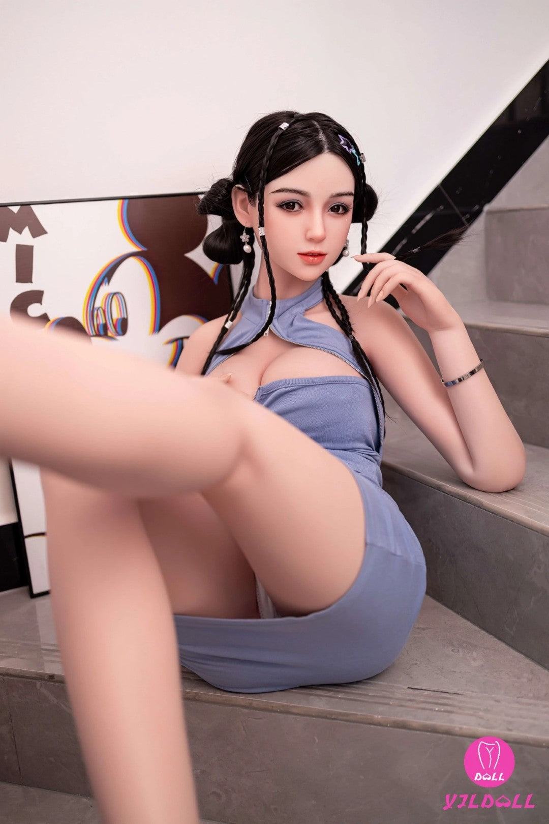 Ellen muñeca sexual (YJL Doll 148 cm D-Kupa #289 TPE+Silicona)