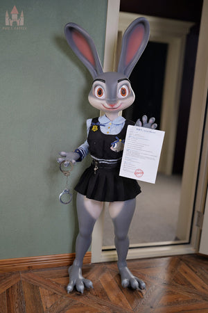 Judy el conejo muñeca sexual (Dolls Castle Silicona A-Cup de 168 cm)