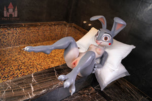 Judy el conejo muñeca sexual (Dolls Castle Silicona A-Cup de 168 cm)