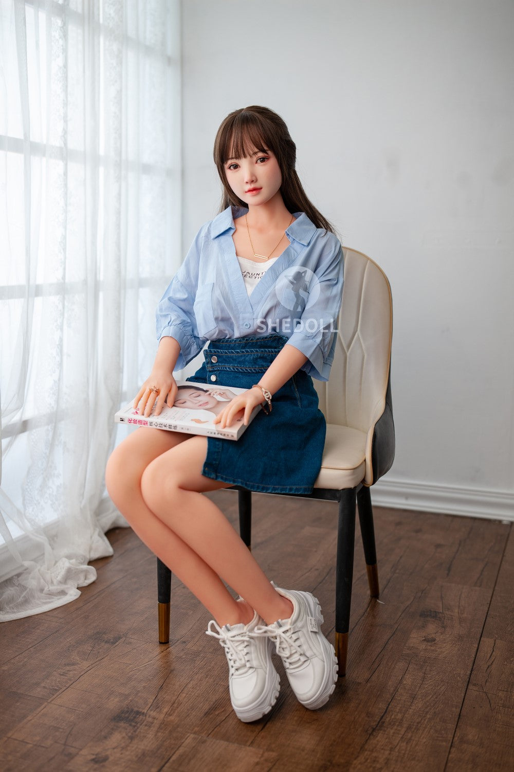 Boneca sexual ensolarada (SHEDOLL Copo D de 148cm #SH002 TPE+Silicone)