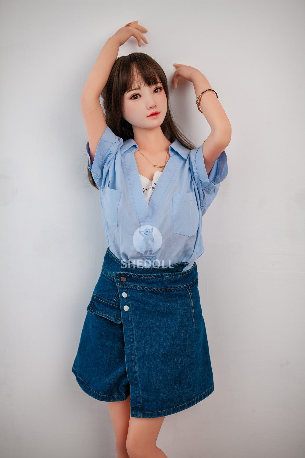 Boneca sexual ensolarada (SHEDOLL Copo D de 148cm #SH002 TPE+Silicone)