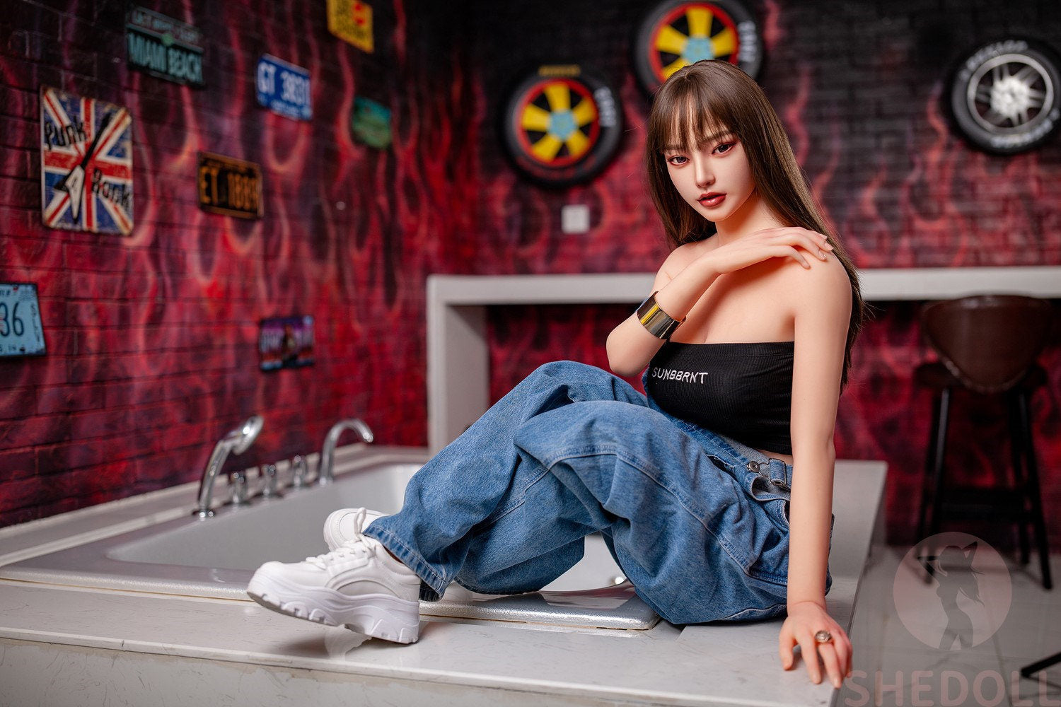 Boneca Sexual Beryl (SHEDOLL Copo C de 158cm #SH004 TPE+Silicone)