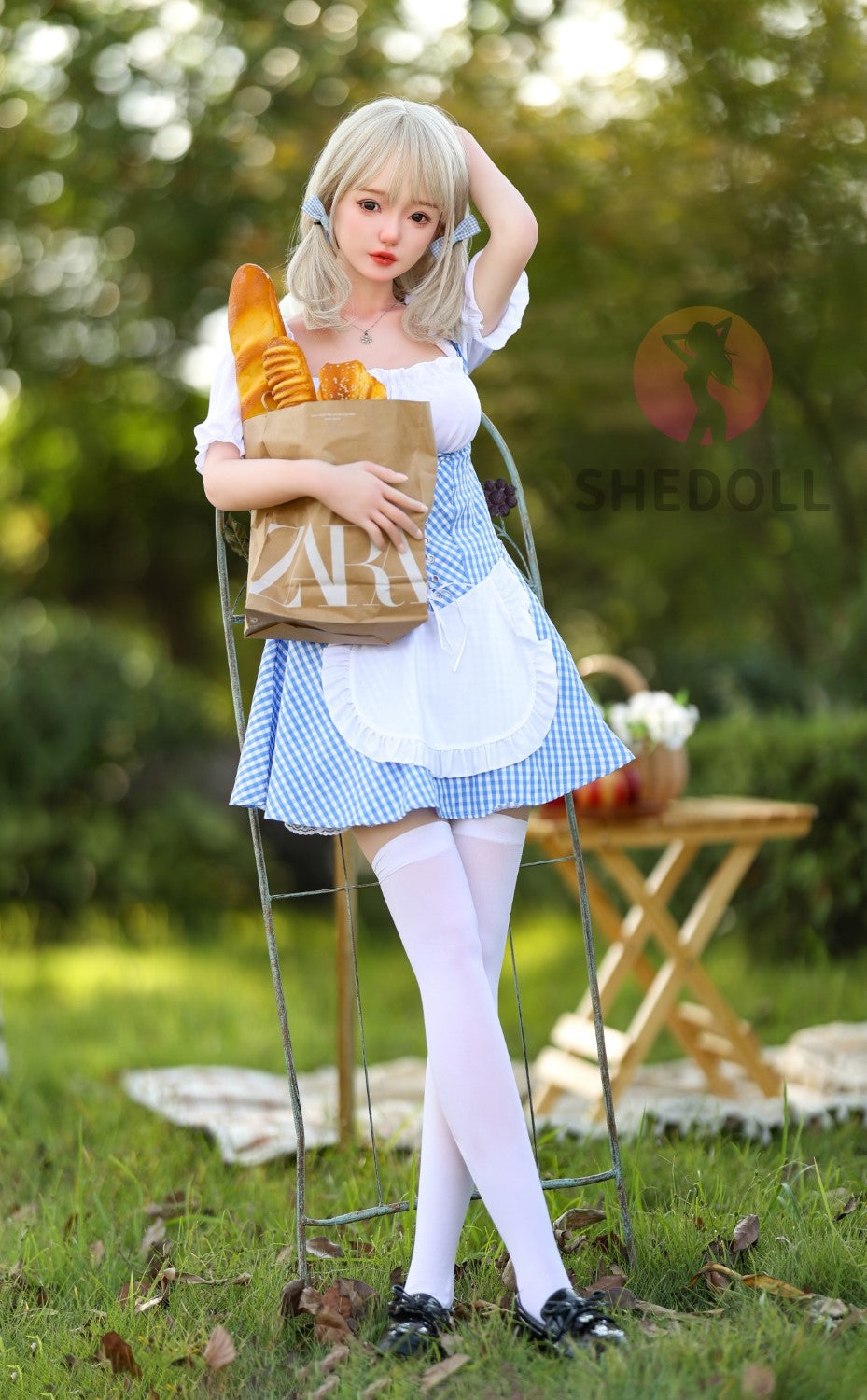 Boneca sexual yuan (SHEDOLL 148cm D-kupa #sh032 tpe+silicone)
