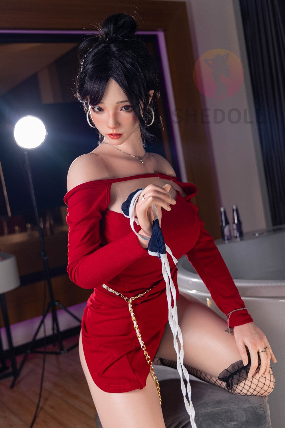 Boneca Sexual Rosa (SHEDOLL Copo E de 165 cm #SH051 2.0 Silicone)