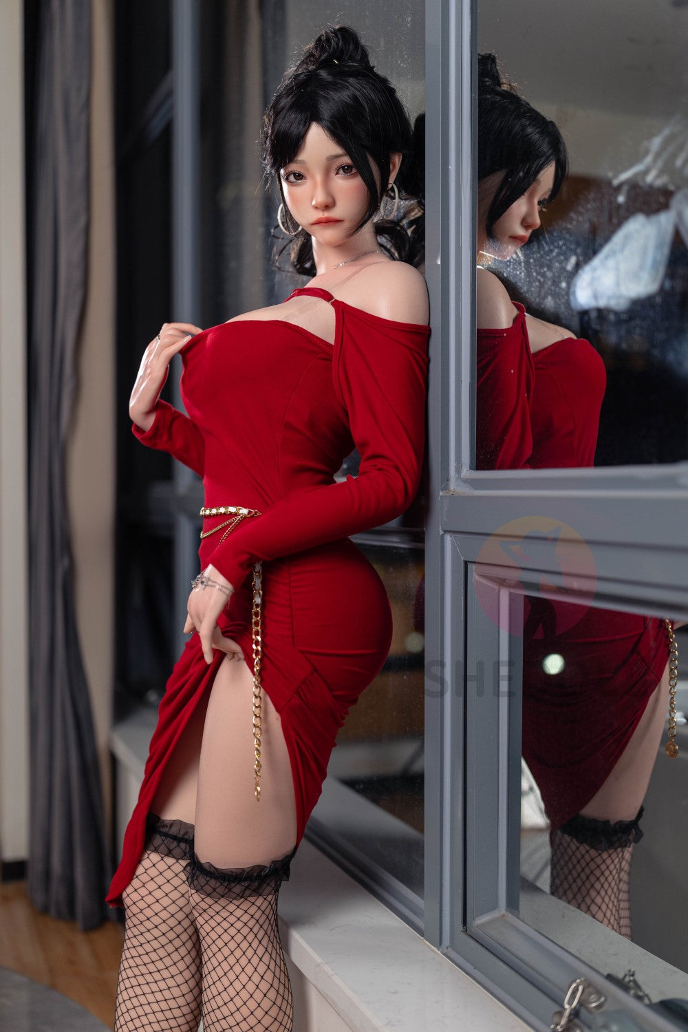 Boneca Sexual Rosa (SHEDOLL Copo E de 165 cm #SH051 2.0 Silicone)