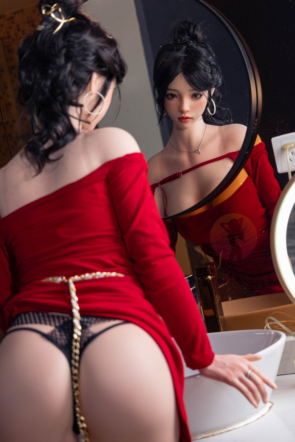 Boneca Sexual Rosa (SHEDOLL Copo E de 165 cm #SH051 2.0 Silicone)